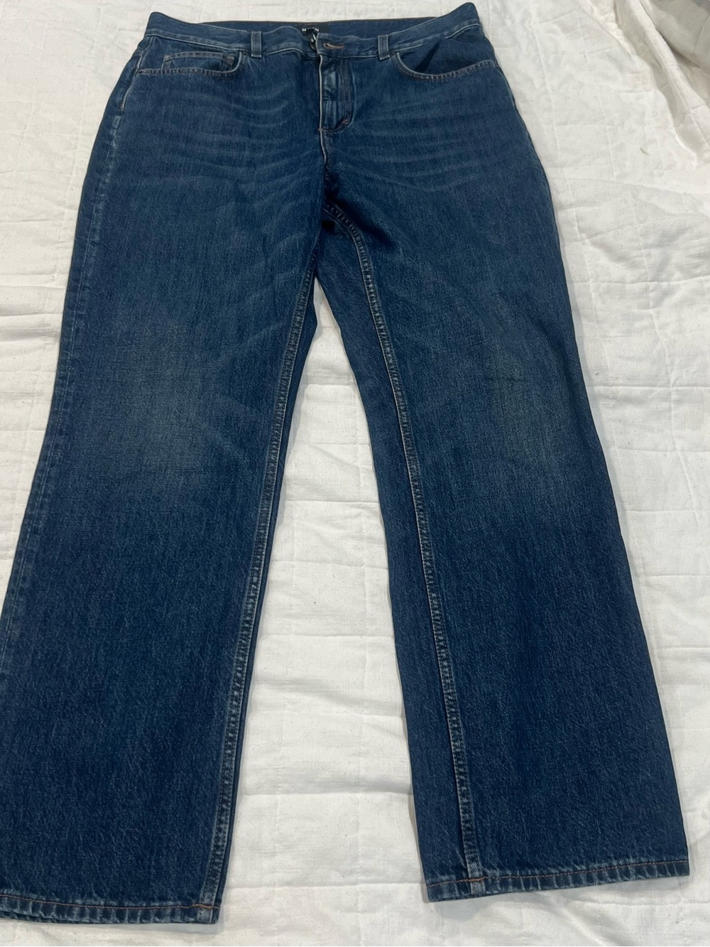 ME+EM Dark Blue Straight-Leg Jeans SZ 31